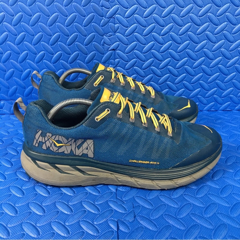 Hoka One One Challenger ATR 4 Mens Shoes Blue Running Trail Sneakers Size 11